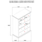 Sumerlin 6-drawer Bedroom Chest of Drawers Cappuccino