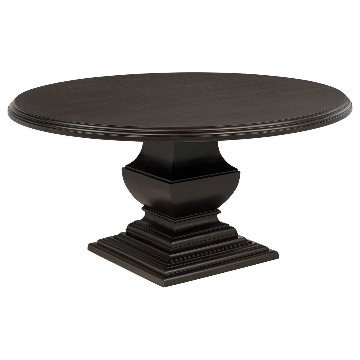 Twyla 5-piece Round Wood Dining Room Table Set Dark Cocoa