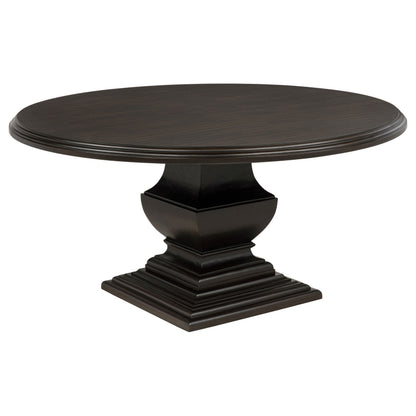 Twyla 5-piece Round Wood Dining Room Table Set Dark Cocoa
