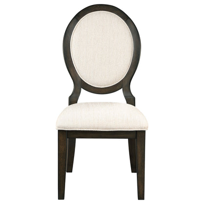 Twyla 5-piece Round Wood Dining Room Table Set Dark Cocoa