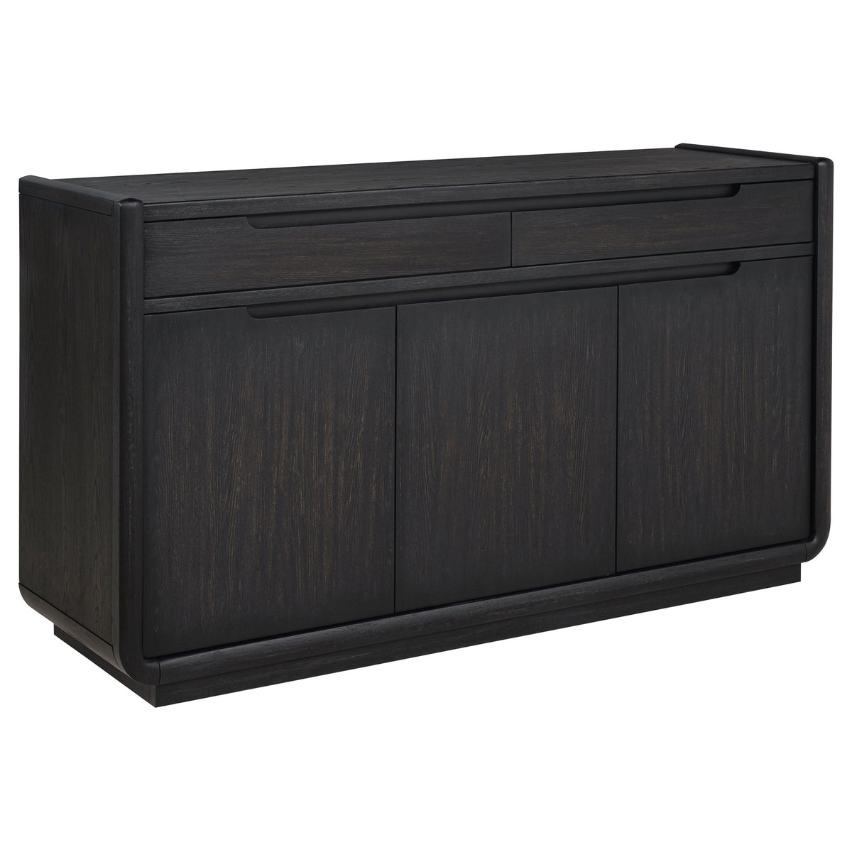 Leandro 2-drawer Dining Sideboard Server Burnished Black