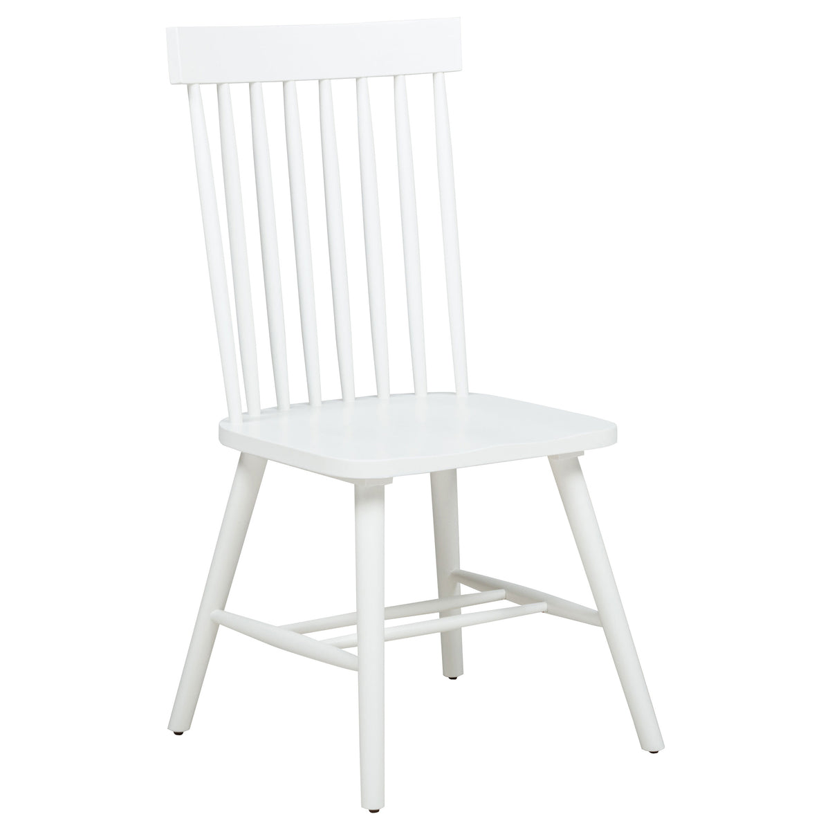 Andrews Windsor Spindle Back Dining Side Chair White (Set of 2)