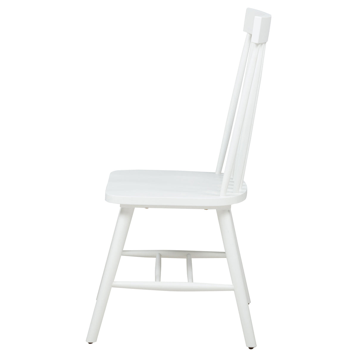 Andrews Windsor Spindle Back Dining Side Chair White (Set of 2)