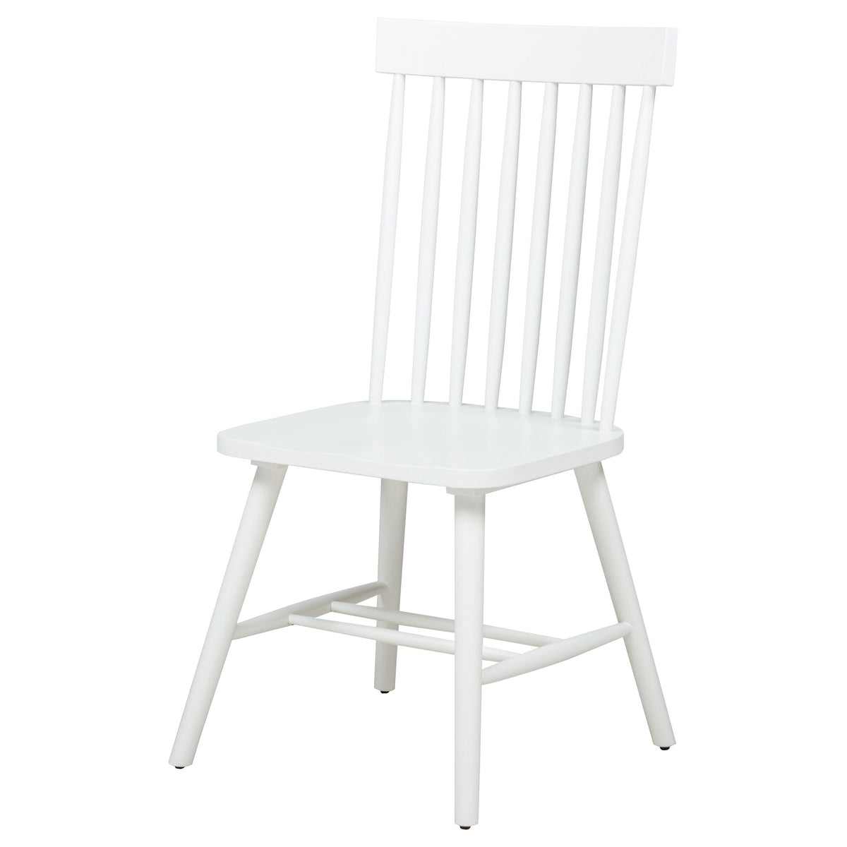 Andrews Windsor Spindle Back Dining Side Chair White (Set of 2)