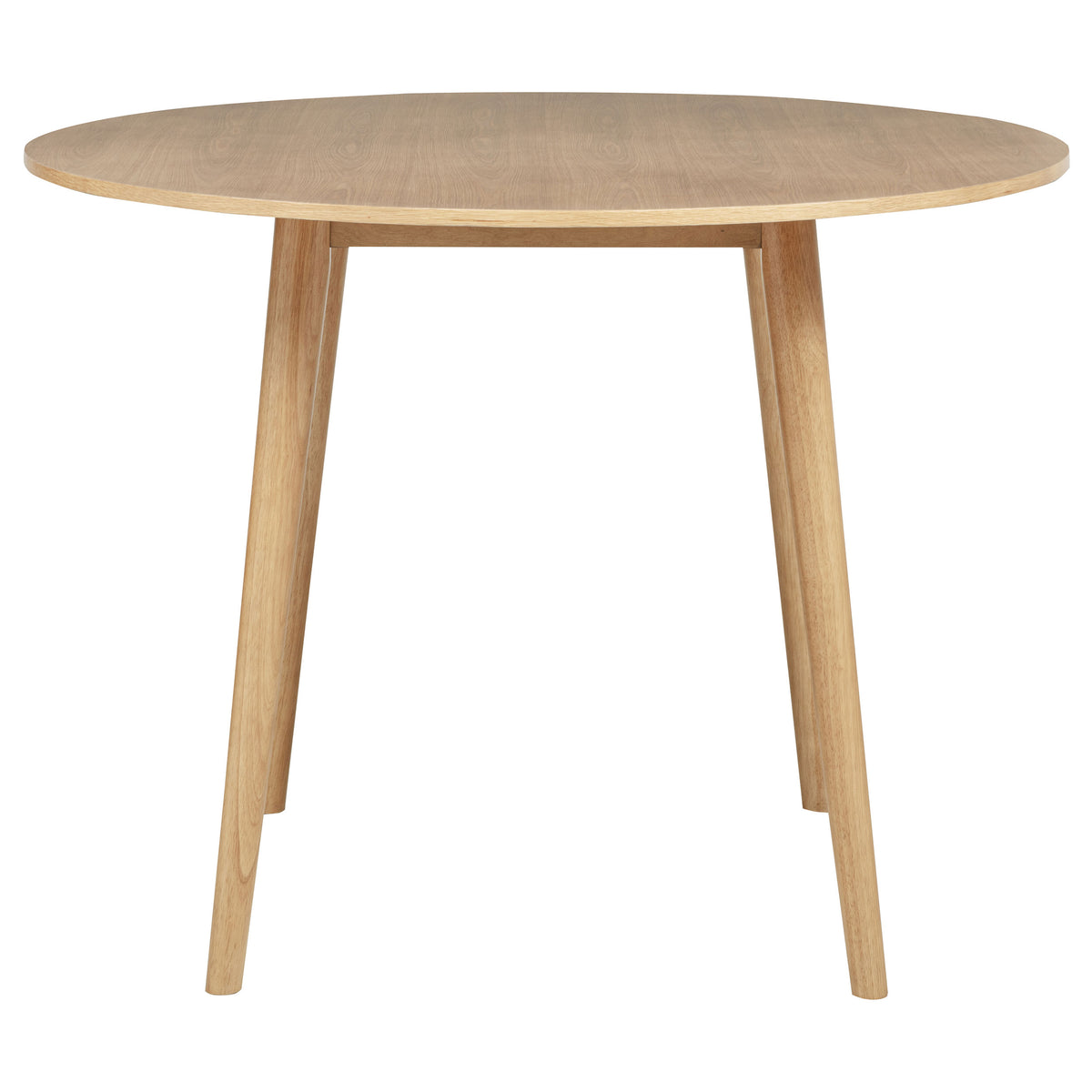 Andrews 5-piece Round Counter Dining Set Light Ash and Black