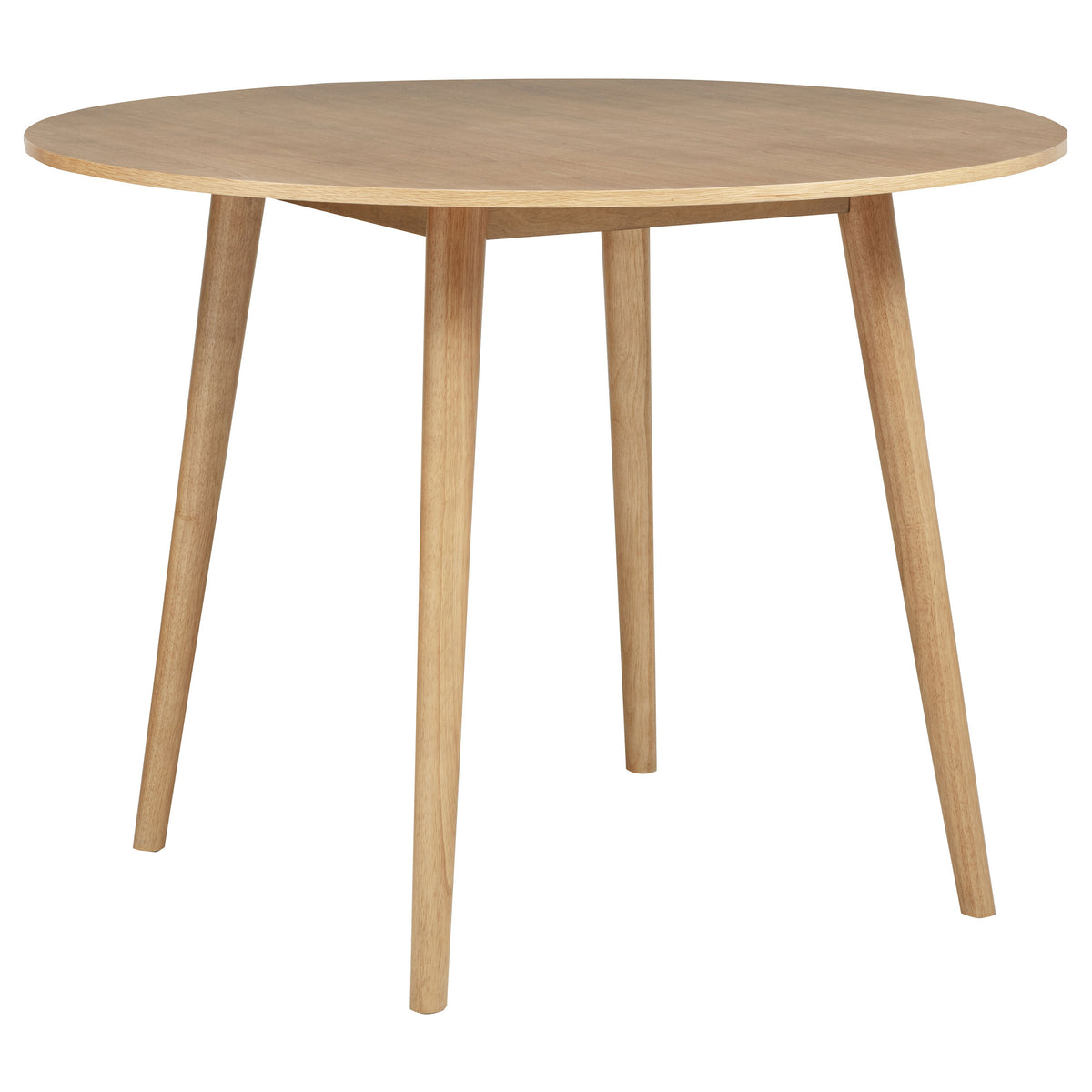 Andrews 5-piece Round Counter Dining Set Light Ash and Black