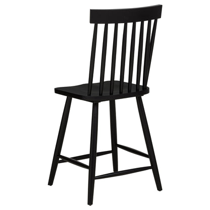 Andrews 5-piece Round Counter Dining Set Light Ash and Black