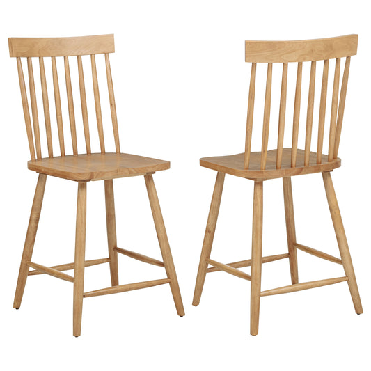 Andrews Windsor Counter Height Dining Side Chair Light Ash (Set of 2)