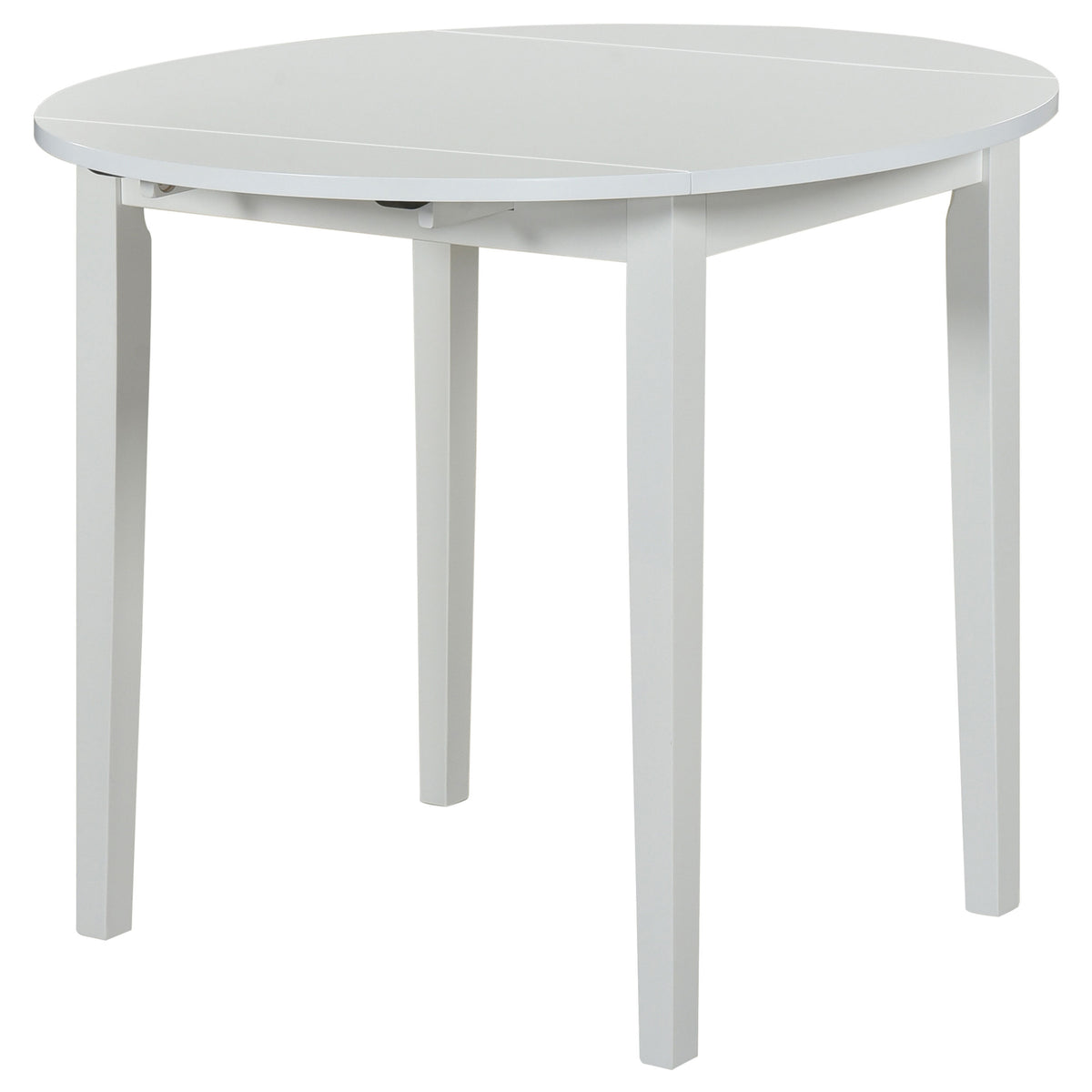 Bucknell 3-piece Round Drop Leaf Dining Table Set White
