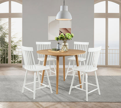 Andrews Windsor Counter Height Dining Side Chair White (Set of 2)