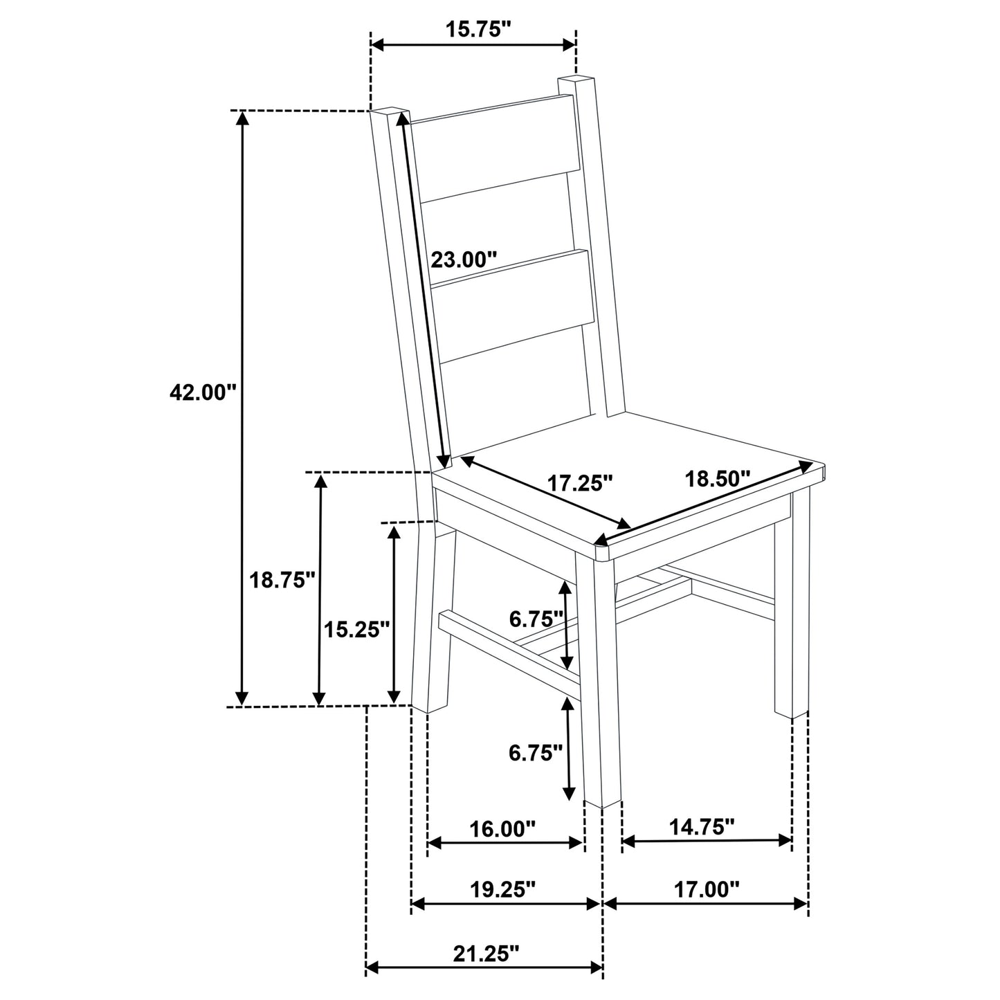 Cardova Solid Wood Dining Side Chair Vineyard Oak (Set of 2)