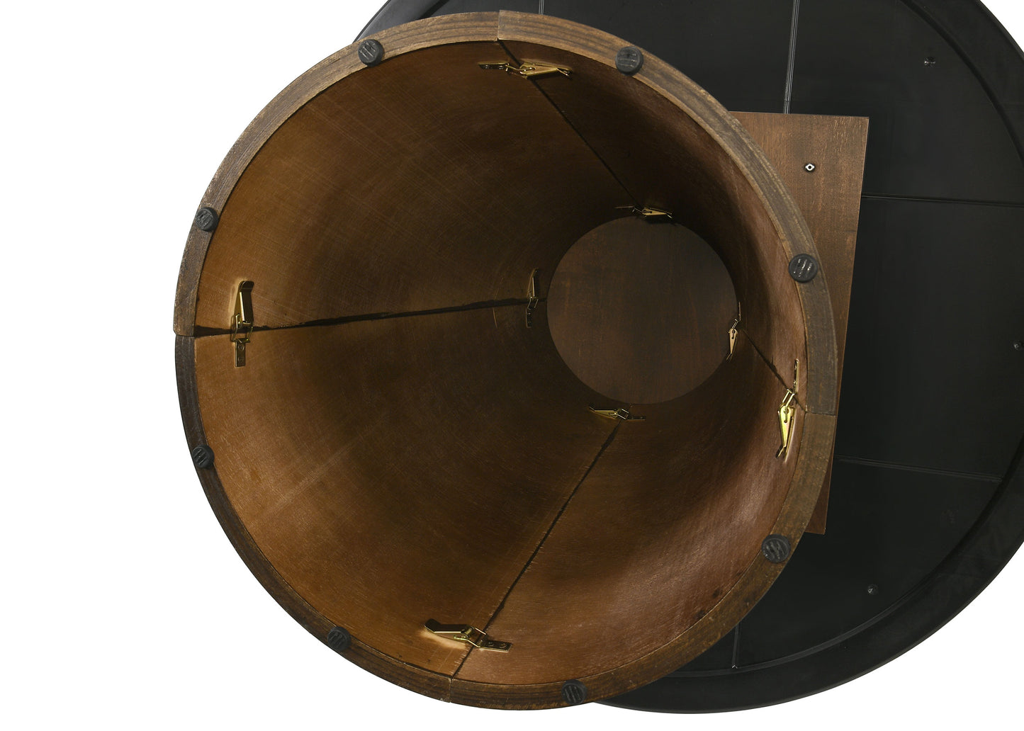 Franklin 50-inch Round Dining Table Grey and Dark Oak