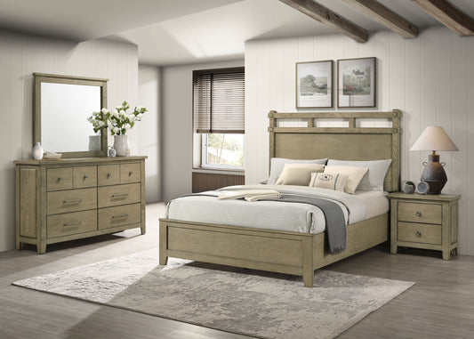 Hazlewood 4-piece Queen Bedroom Set Vineyard Oak