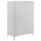 Cassia 5-piece Eastern King LED Bedroom Set White High Gloss