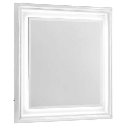Cassia Dresser Mirror White High Gloss
