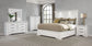McKinney Eastern King LED Light Panel Bed Vintage White
