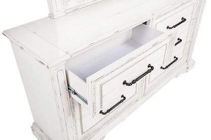 McKinney 6-drawer Bedroom Dresser Cabinet Vintage White