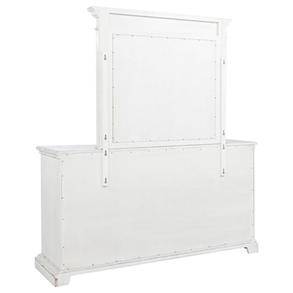 McKinney 6-drawer Bedroom Dresser with Mirror Vintage White
