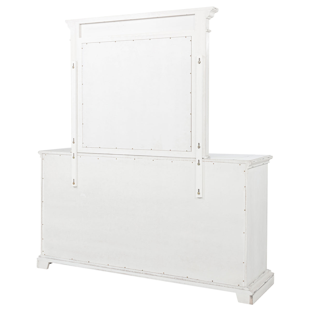McKinney 6-drawer Bedroom Dresser with Mirror Vintage White