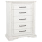 McKinney 5-drawer Bedroom Chest of Drawers Vintage White