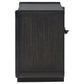 Leandro 2-drawer LED Nightstand with USB Burnished Black