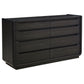 Leandro 8-drawer Bedroom Dresser Cabinet Burnished Black