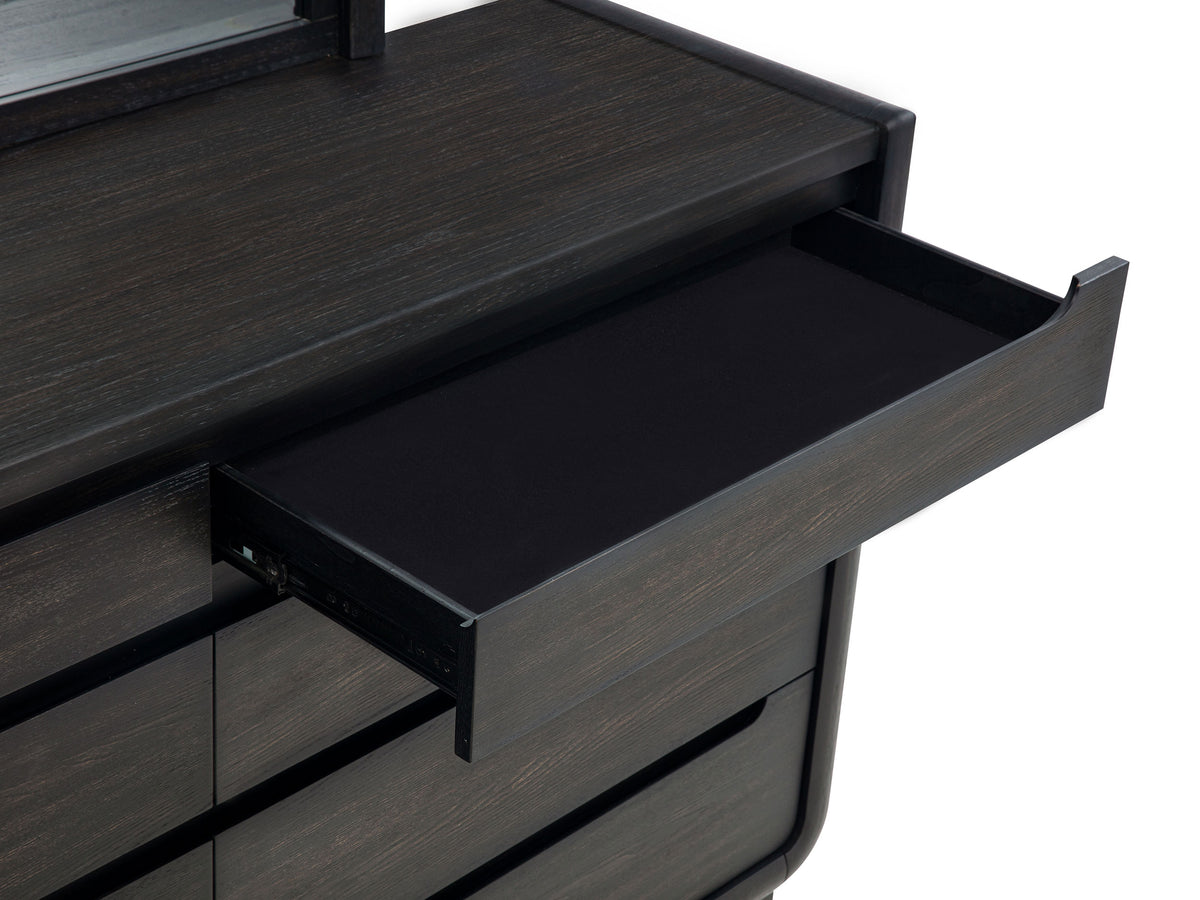 Leandro 8-drawer Bedroom Dresser Cabinet Burnished Black