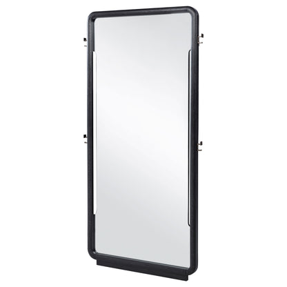 Leandro 76-inch Full Length Floor Mirror Burnished Black