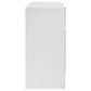 Ines 6-drawer Bedroom Dresser Cabinet White High Gloss