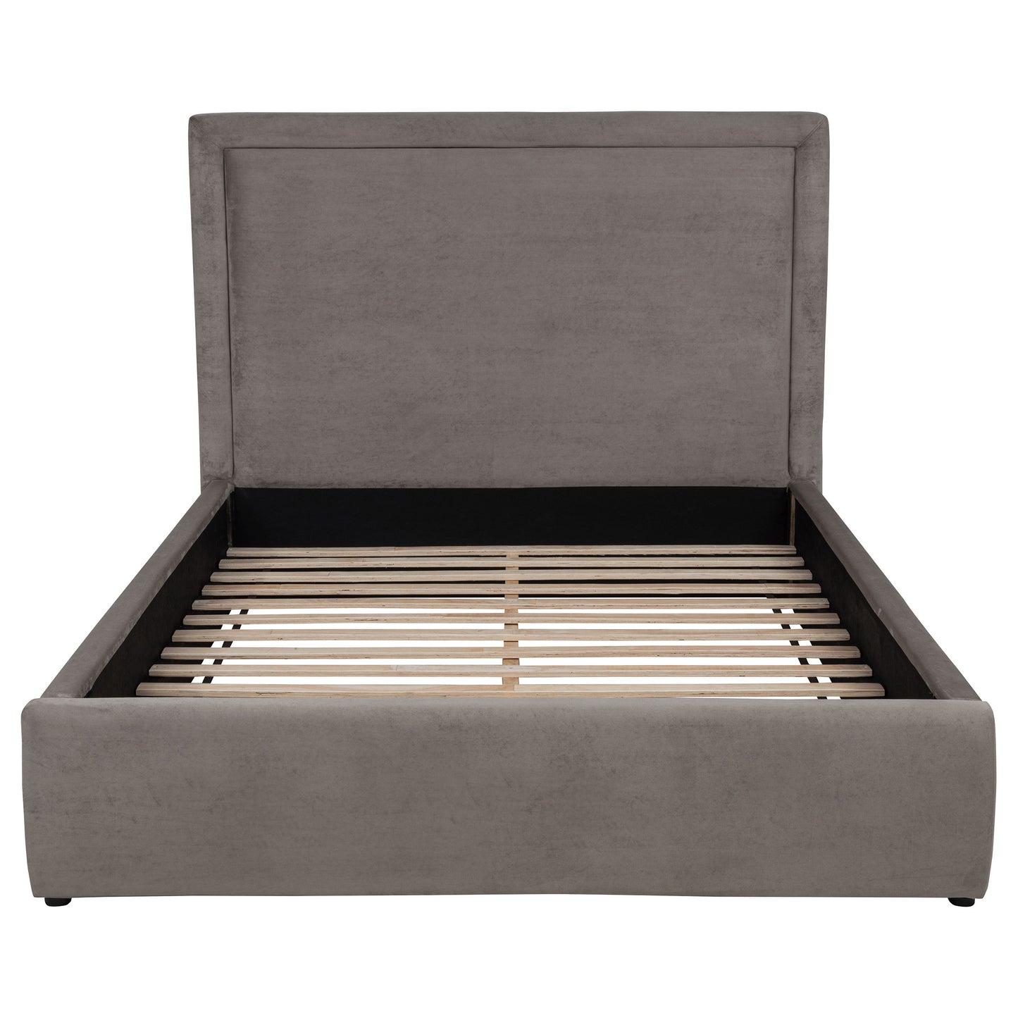 Lawson 54-inch Upholstered Full Panel Platform Bed Mushroom
