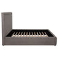 Lawson 54-inch Upholstered Queen Platform Bed Mushroom