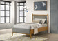 Mason 46-inch Twin Panel Platform Bed Grey and Light Brown