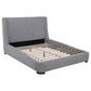 Rennes Upholstered Queen Wingback Platform Bed Grey