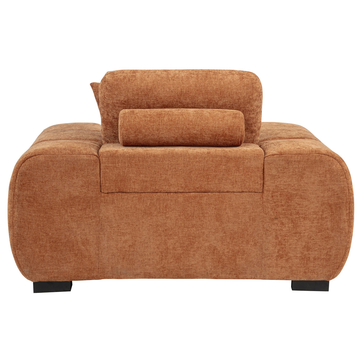 Octavia Tufted Upholstered Accent Chair Orange
