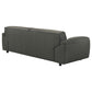 Buxton Top Grain Leather Upholstered Sofa Graphite