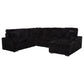 Devonshire Sleeper Sectional Sofa Storage Chaise Black