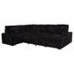 Devonshire Sleeper Sectional Sofa Storage Chaise Black