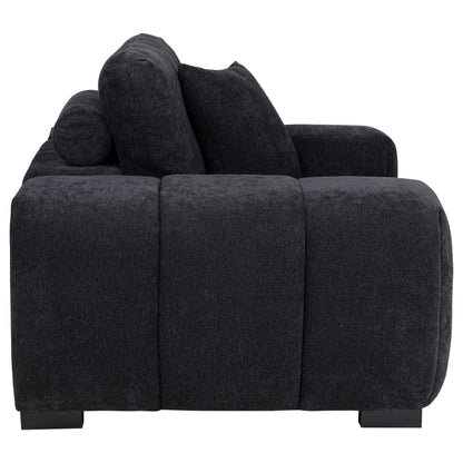 Octavia Tufted Upholstered Accent Chair Black