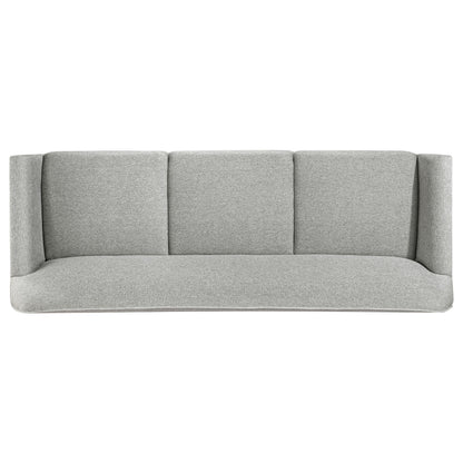 Vaughn 3-piece Fabric Upholstered Flared Arm Sofa Set Grey