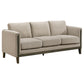 Islington 3-piece Upholstered Panel Arm Sofa Set Taupe