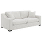 Ashlyn 2-piece Upholstered Track Arm Sofa Set Sand