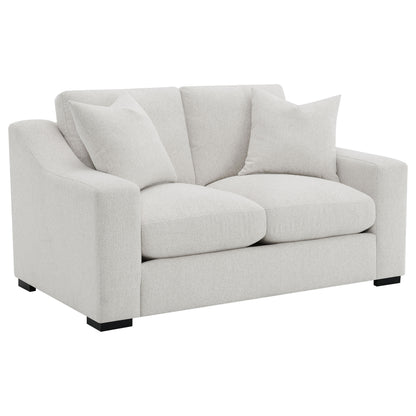Ashlyn 3-piece Upholstered Sloped Arm Sofa Set Sand