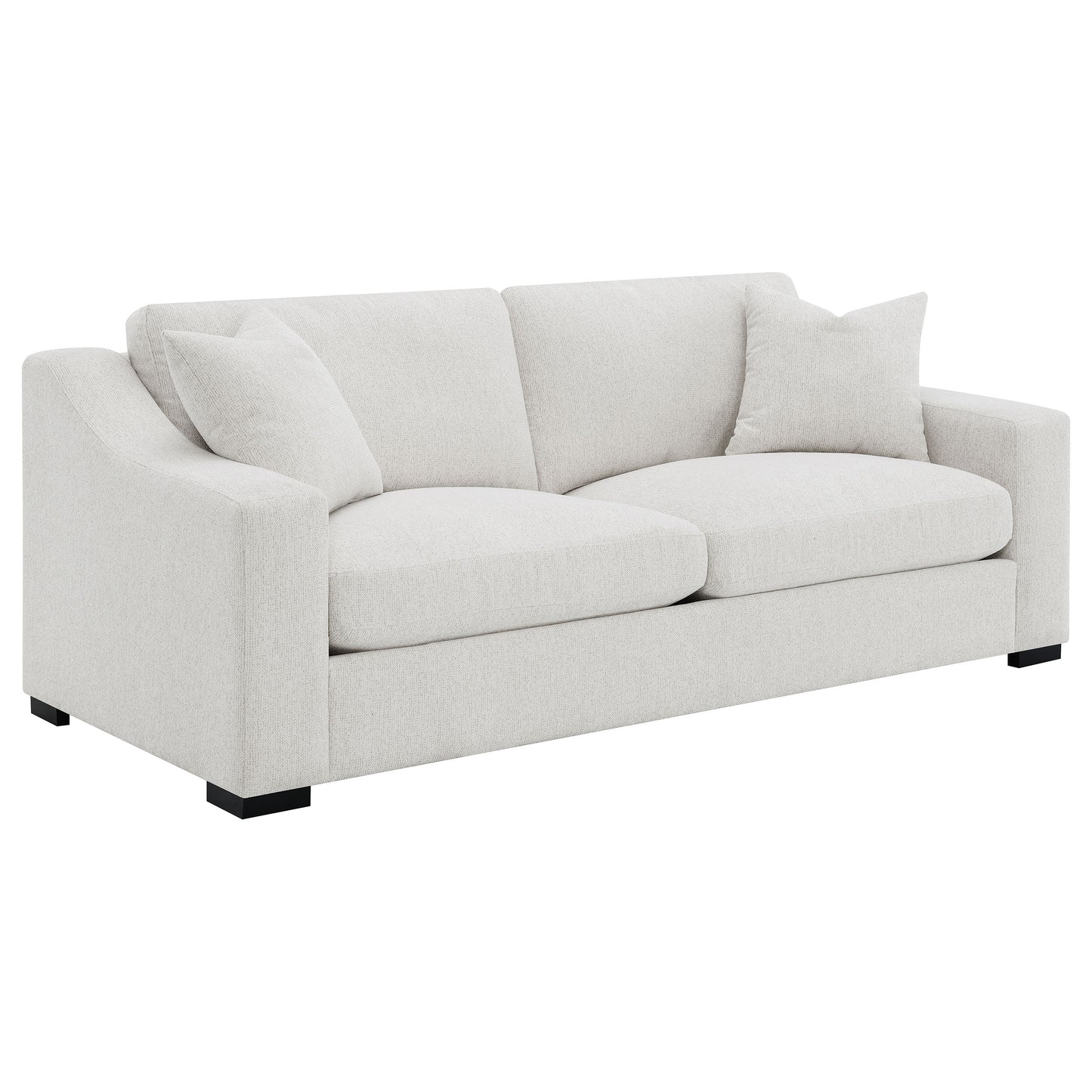 Ashlyn 3-piece Upholstered Track Arm Sofa Set Sand