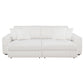 Jacana Corduroy Upholstered Dual Power Chaise Sofa Ivory