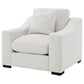 Ashlyn Fabric Upholstered Track Arm Accent Chair Sand