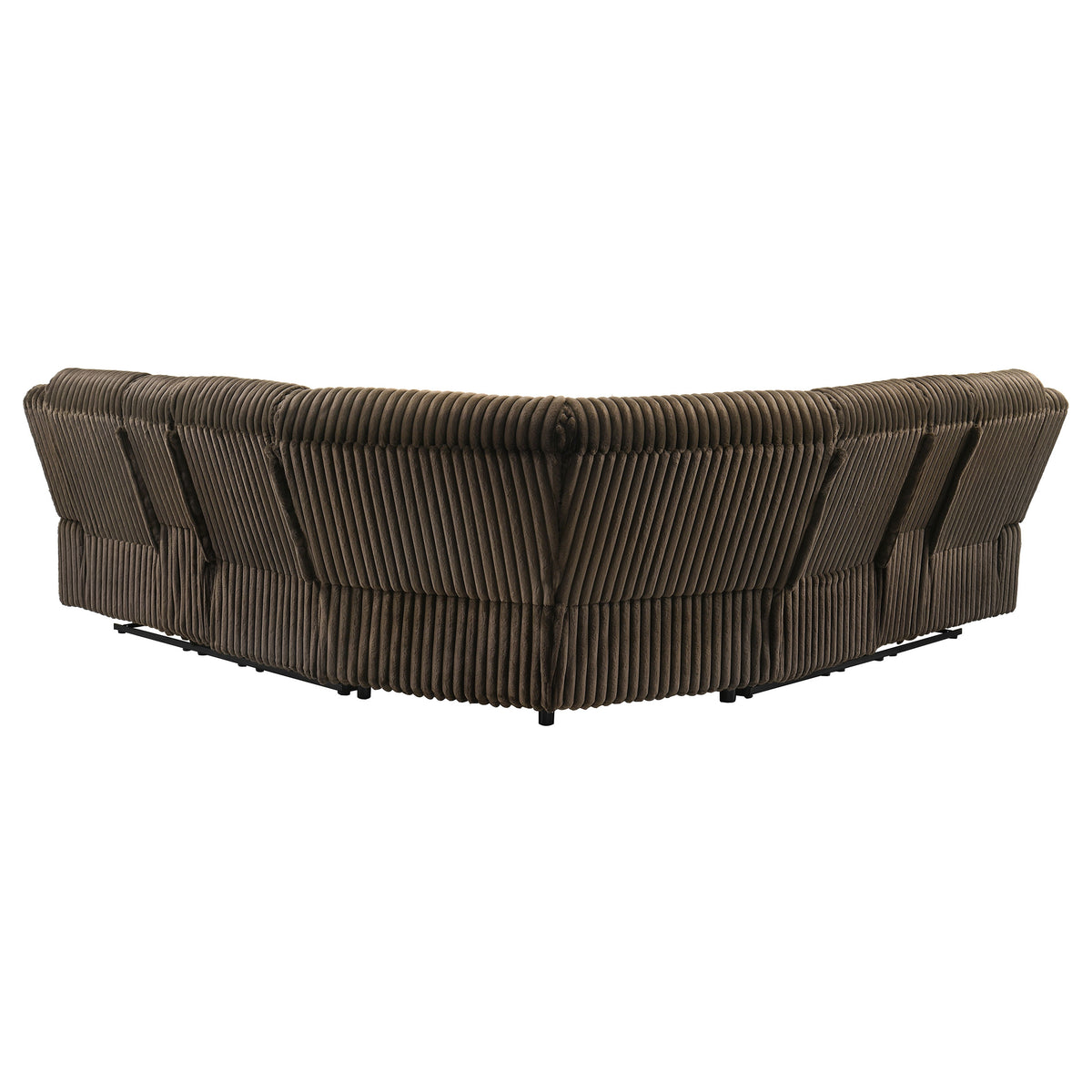 Atkinson Upholstered Reclining Sectional Sofa Chocolate