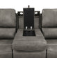 Brickston Triple Power Reclining Sofa Charcoal