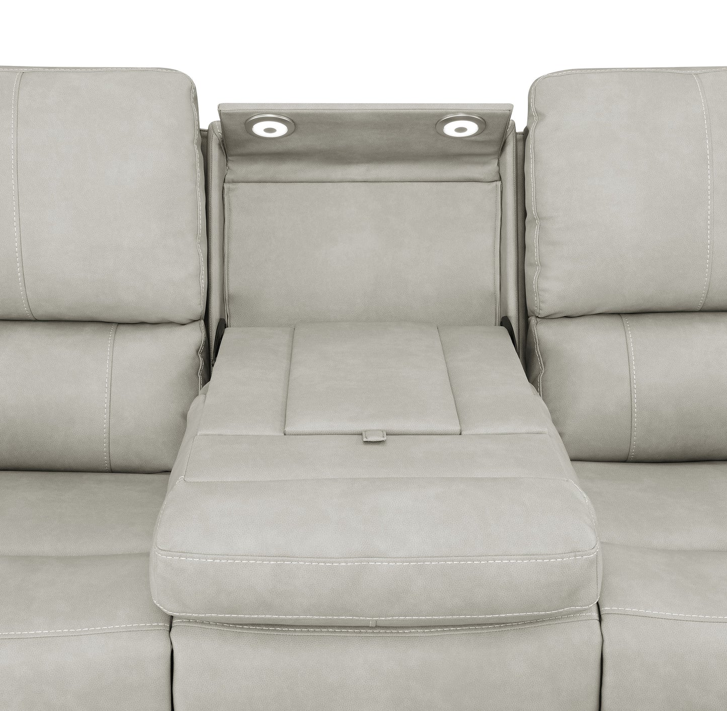 Brickston 3-piece Triple Power Reclining Sofa Set Grey