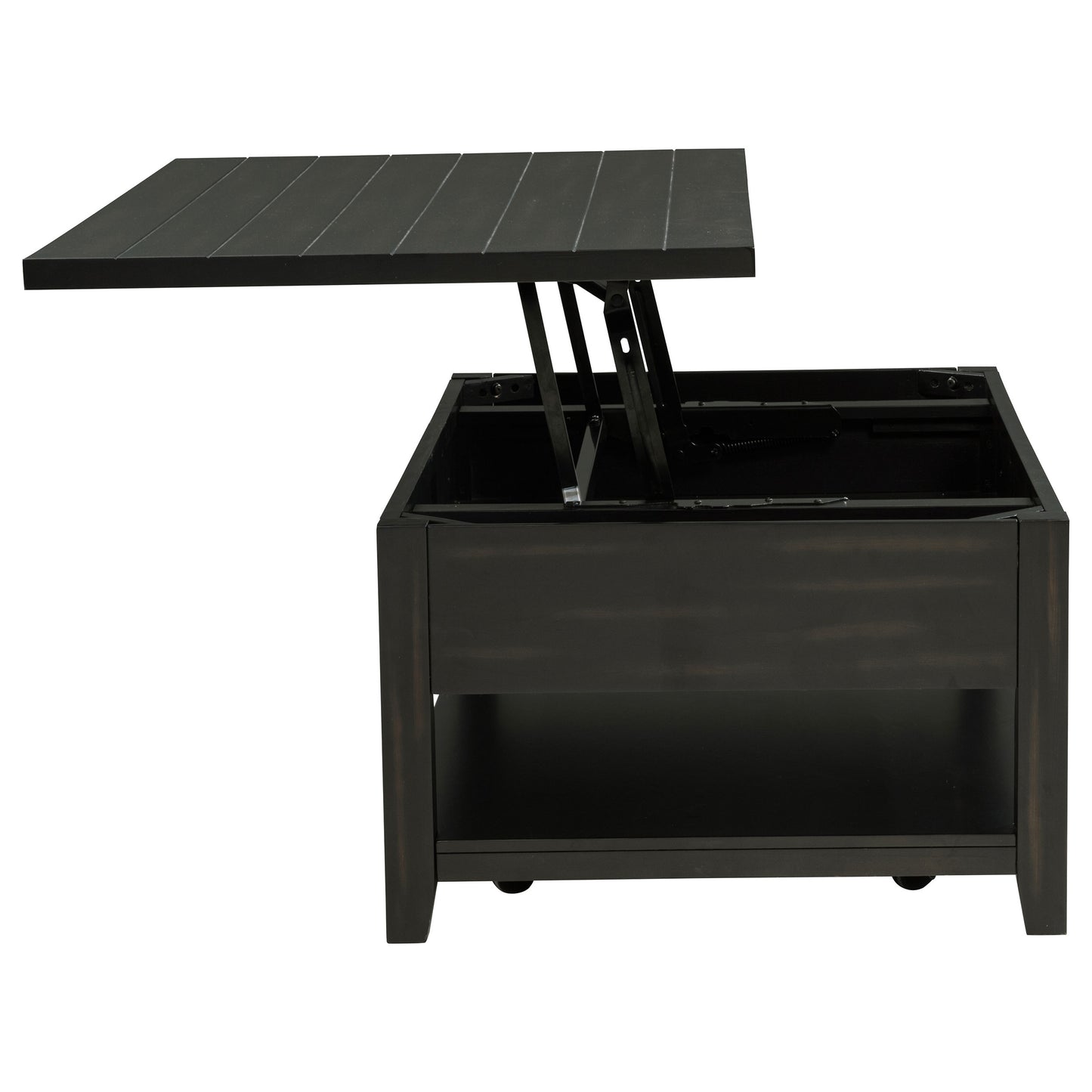 Payne 48-inch Mobile Lift Top Coffee Table Distressed Java