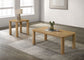 Castlewood Engineered Wood Accent Side End Table Light Oak